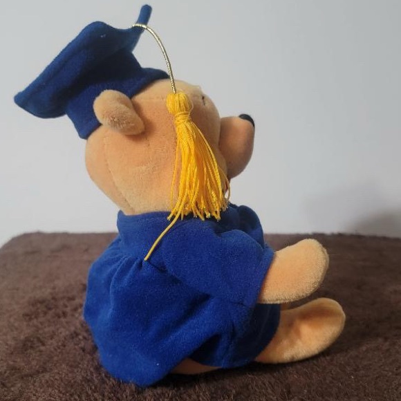 Winnie the Pooh Graduation Vintage Cap and Gown Plush - Small - Picture 4 of 4